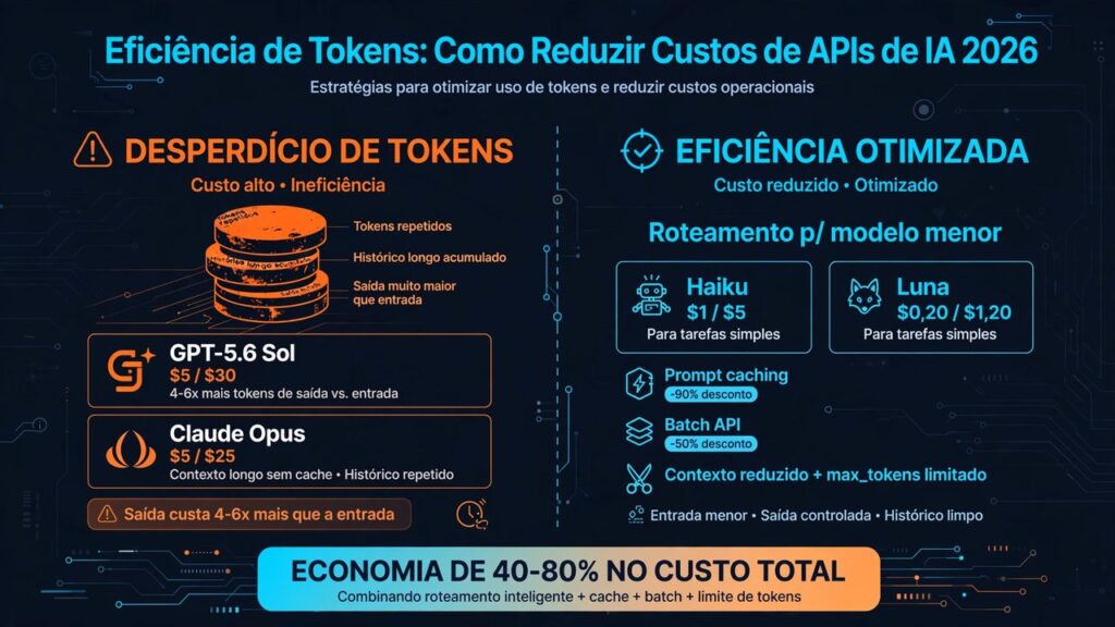 Eficiência de tokens em IA: como reduzir custos das APIs de ChatGPT, Claude e DeepSeek em 2026