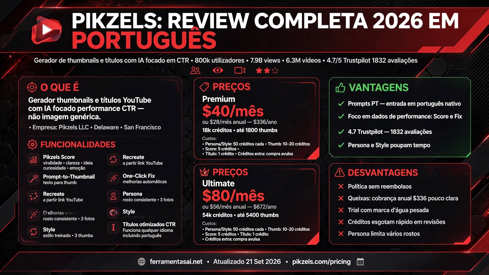 Pikzels: Review Completa 2026 e Preços