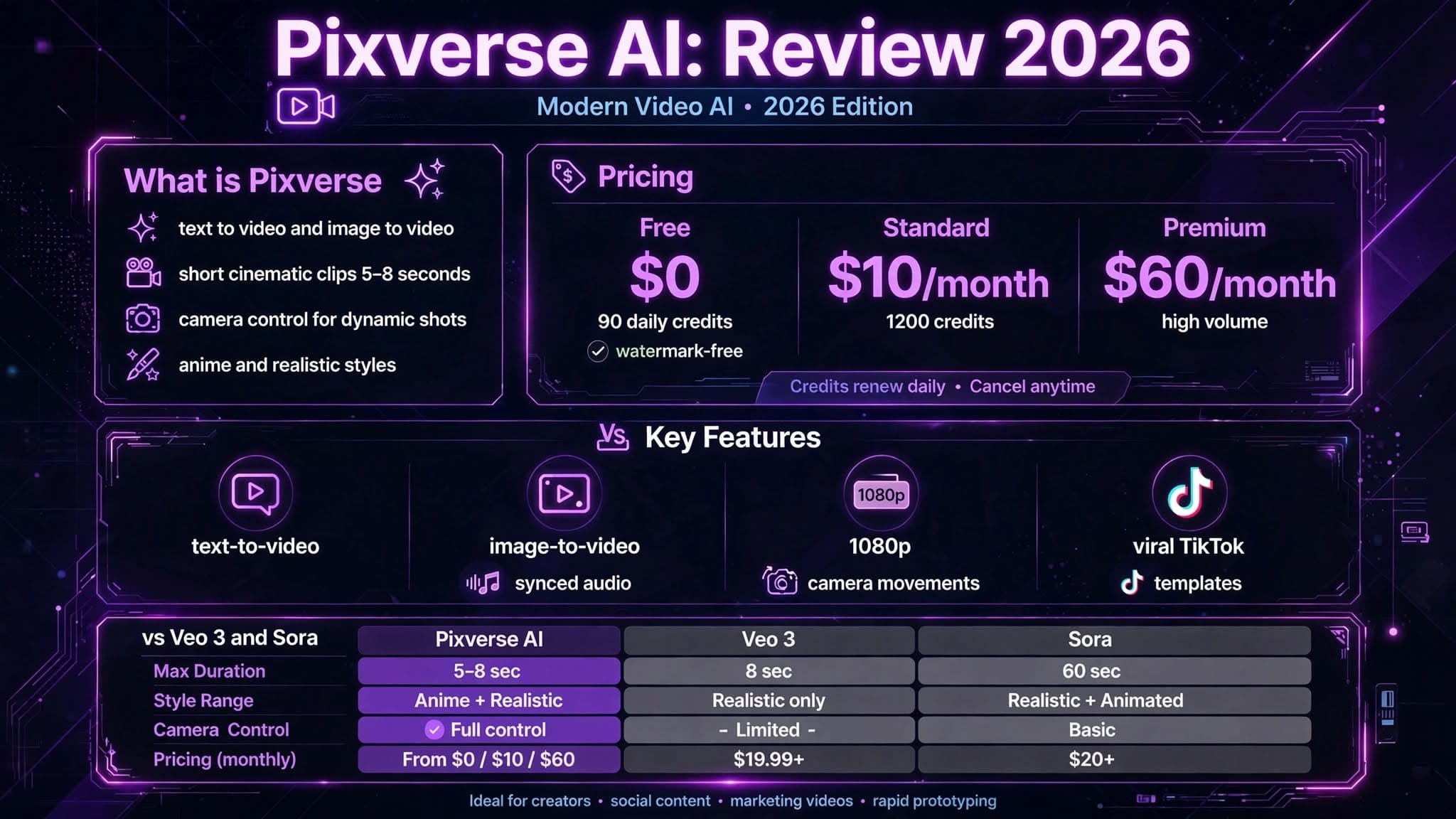 PixVerse — review 2026, geração de vídeos com IA a partir de texto